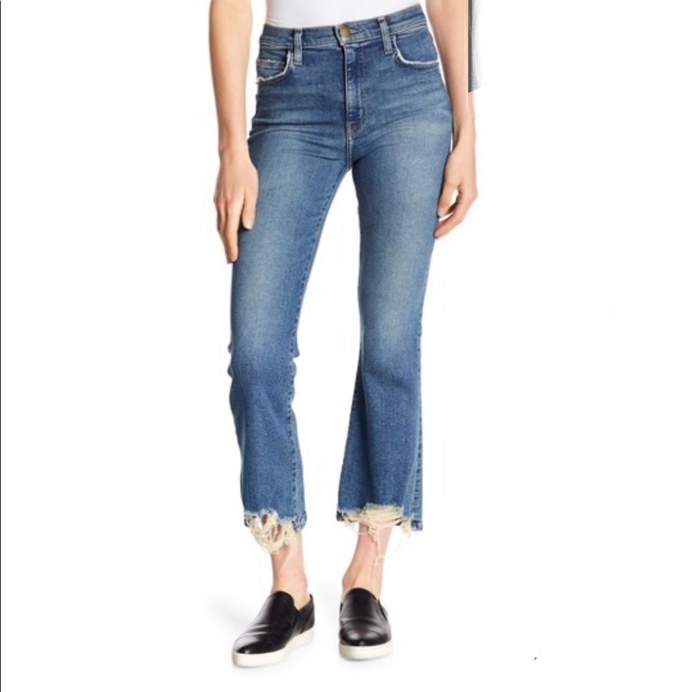 Current Elliott High Waist Kick Denim